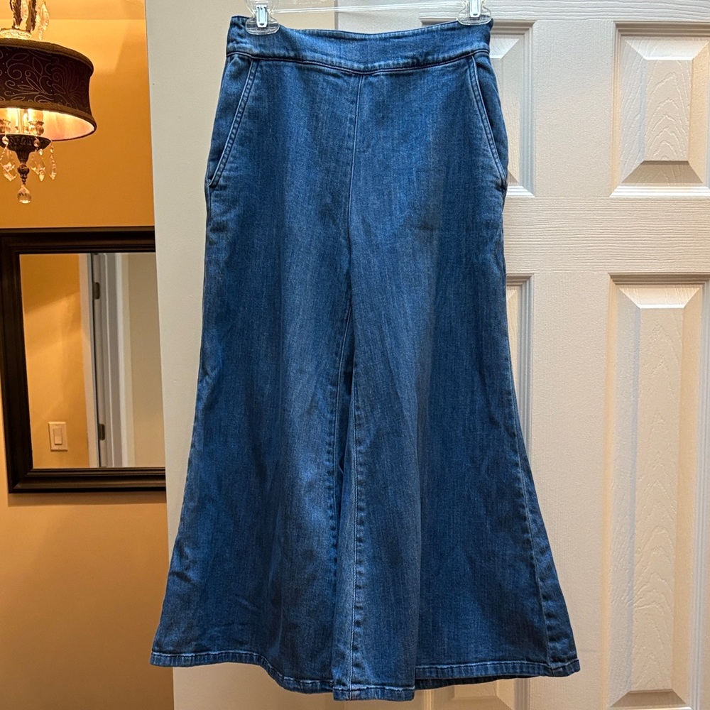 Pilcro Pants Jeans 00P Wide Leg Flare Anthropologie Cotton EXcellent condition